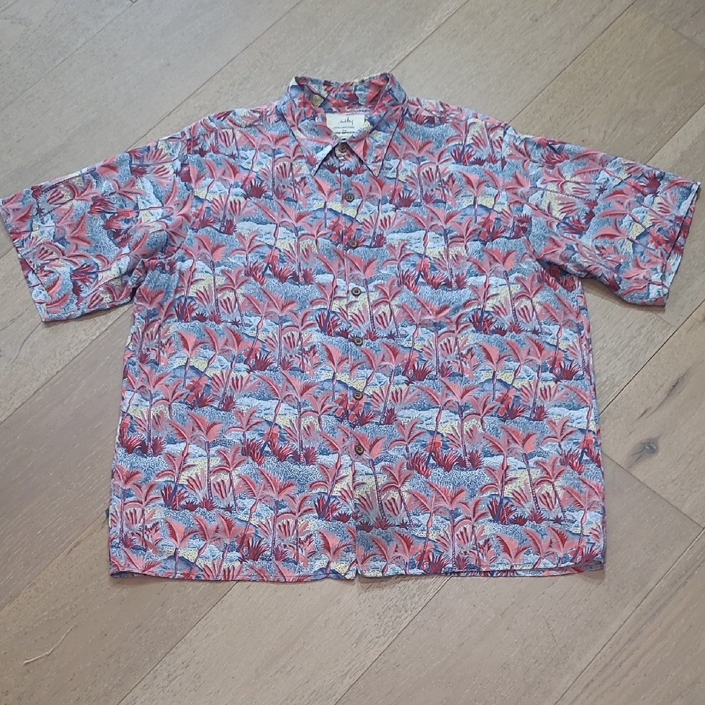 Vintage Reyn Spooner Hawaiian Shirt Men's sz L Wiley Collection Camp Shirt